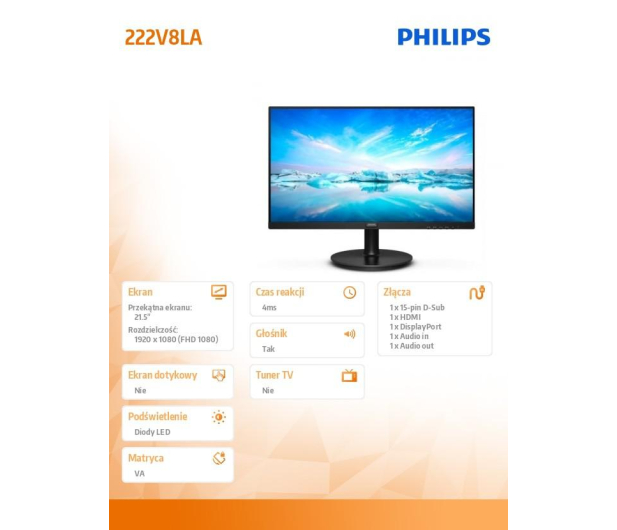 Philips 222V8LA/00 - 651471 - zdjęcie 6